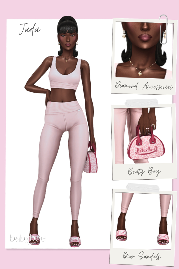 Maxis Match Jada Kelly Everyday Fitness Lookbook by simsfinds - The Sims 4 Custom Content