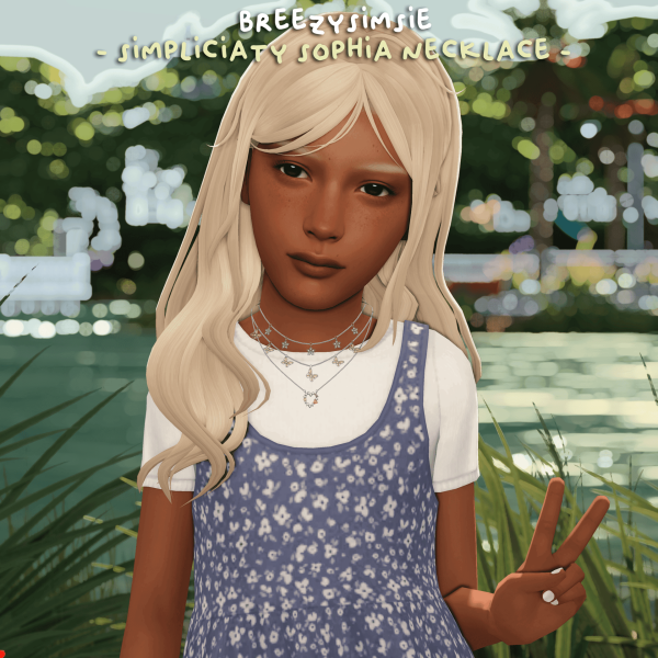 Mix Simpliciaty Necklace Conversions Feminine Child by simsfinds - The Sims 4 Custom Content