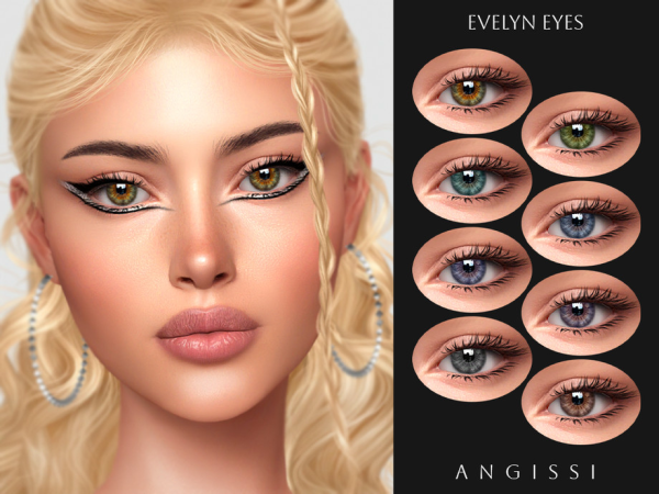 Alpha Evelyn Eyes by ANGISSI - The Sims 4 Custom Content