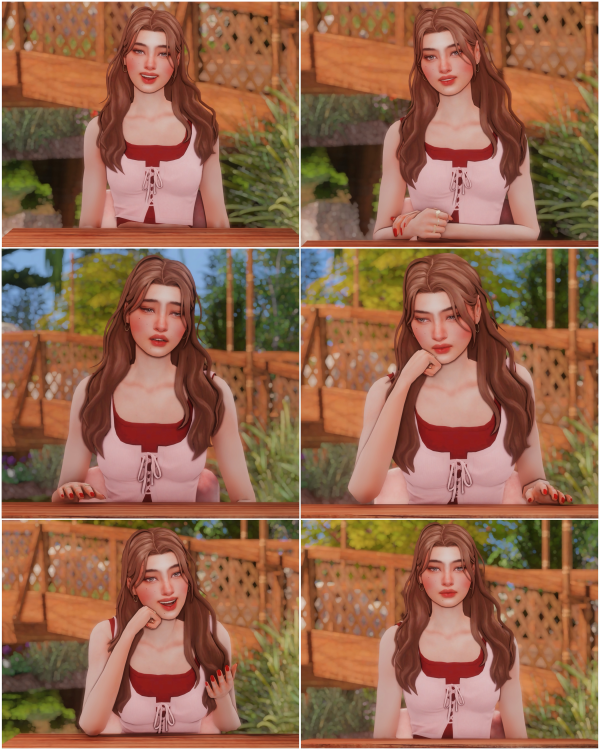 Mix [STARRY] Seated Poses REDUX by simsfinds - The Sims 4 Custom Content