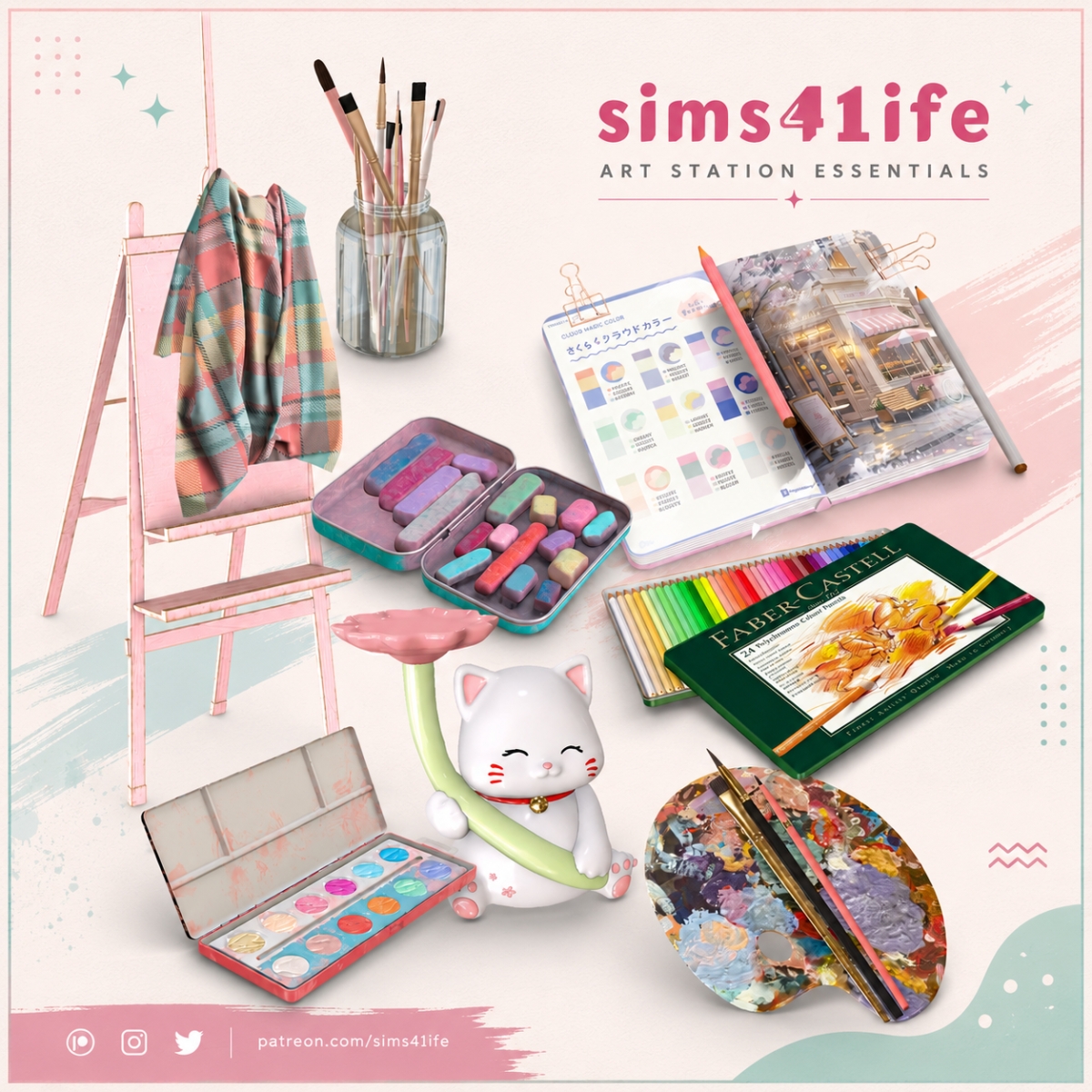 Mix Lucky set by simsfinds - The Sims 4 Custom Content