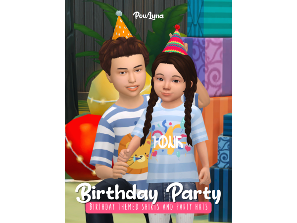Maxis Match BIRTHDAY PARTY set by powluna - The Sims 4 Custom Content