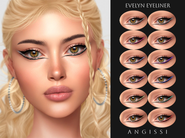 Alpha Evelyn Eyeliner by thesimsresource - The Sims 4 Custom Content