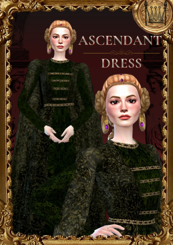 Maxis Match [Simstoricalish] Ascendant Dress by simsfinds - The Sims 4 Custom Content