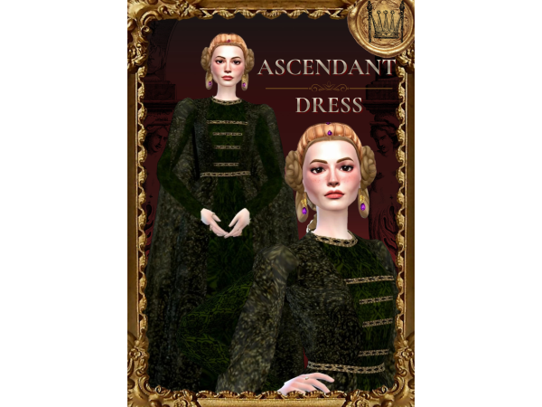 Maxis Match [Simstoricalish] Ascendant Dress - The Sims 4 Custom Content