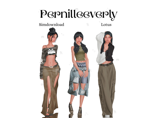 Mix Lotus by pernilleeverly - The Sims 4 Custom Content