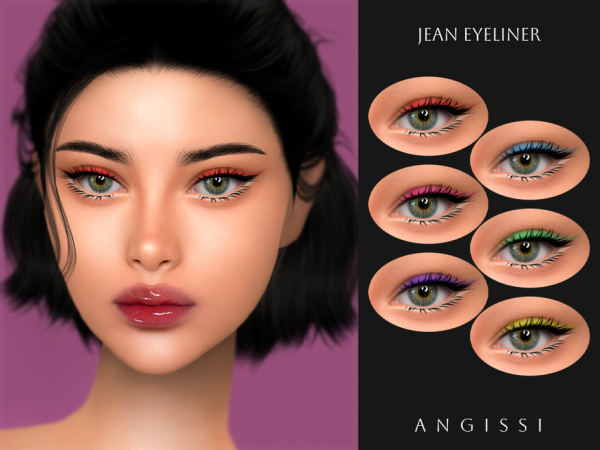 Alpha Jean Eyeliner by thesimsresource - The Sims 4 Custom Content