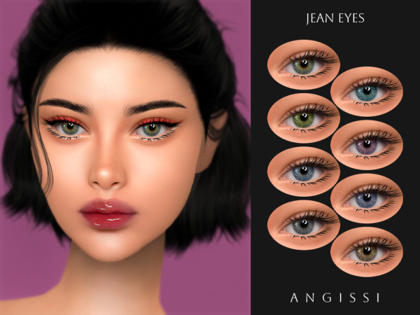 Alpha Jean Eyes by ANGISSI - The Sims 4 Custom Content
