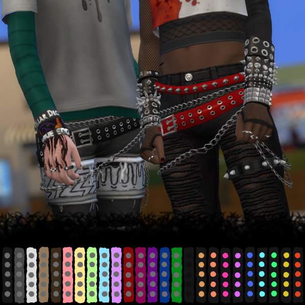 Mix evellsims harbinger belts by simsfinds - The Sims 4 Custom Content