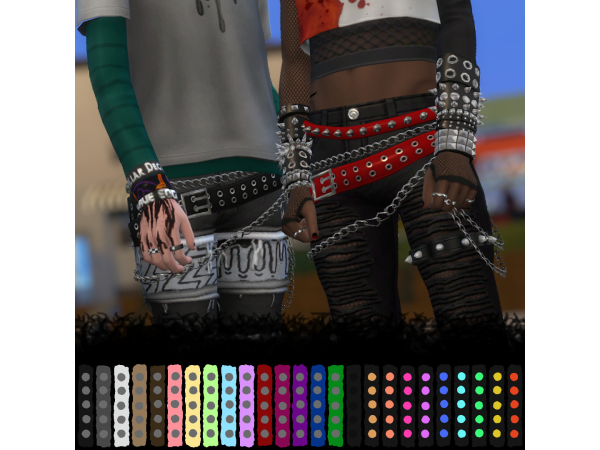 Sims 4 Mix  CC: @evellsims harbinger belts!