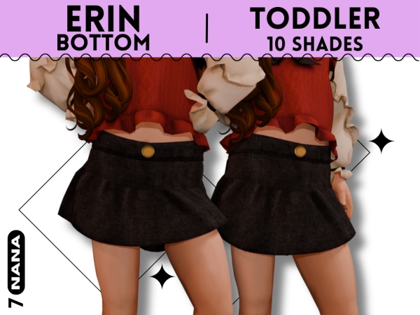 Maxis Match 7NANA (Erin) Bottom for Toddler - The Sims 4 Custom Content