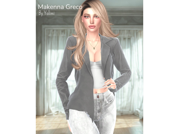 Sims 4 Makenna - 8 Outfits By Yolimi