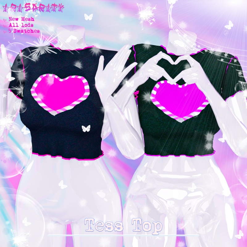 Alpha Tess Top by irisaritysims - The Sims 4 Custom Content