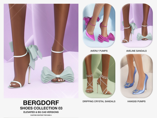 Alpha Bergdorf Aveline Sandals by VentaStudio - The Sims 4 Custom Content