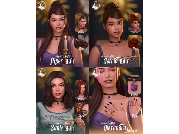 Maxis Match Serenity x Simstrouble The Vellichor Collection - The Sims 4 Custom Content