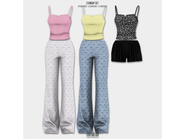 Alpha Sunday Set by mirosims2020 - The Sims 4 Custom Content
