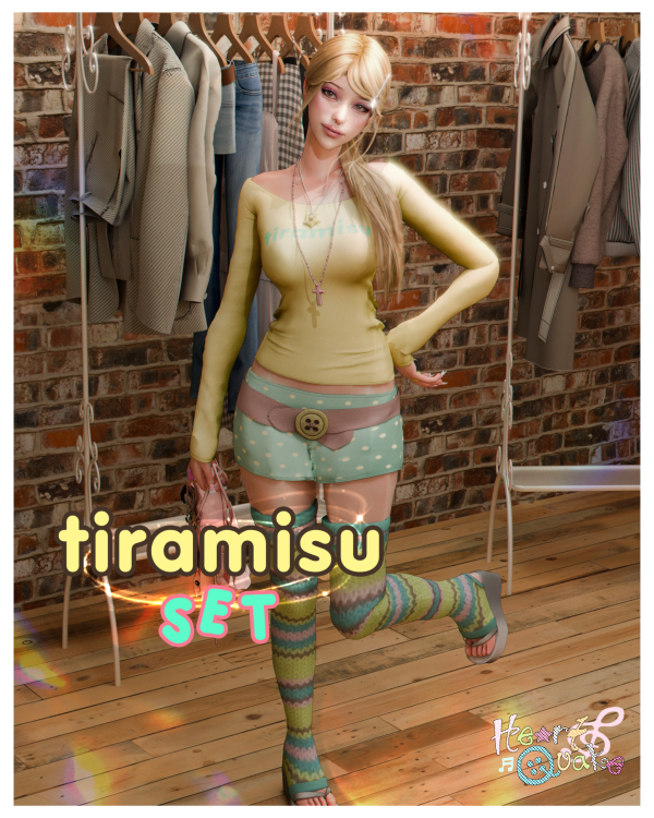 Alpha heartquake tiramisu set by simsfinds - The Sims 4 Custom Content