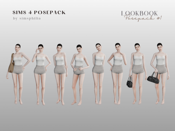 Mix lookbook posepack '1' by simsphilia - The Sims 4 Custom Content