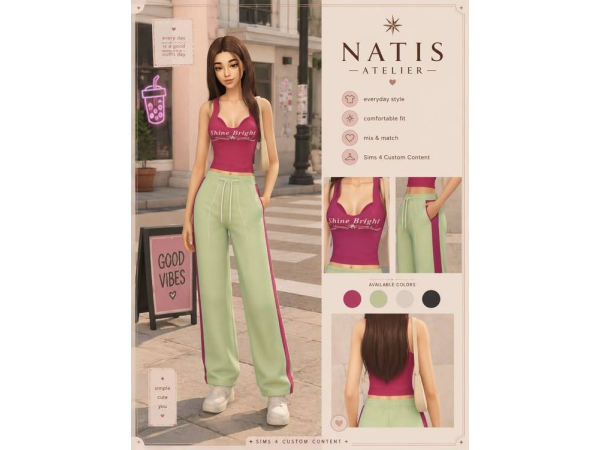 Maxis Match Teen Outfit by natisatelier - The Sims 4 Custom Content