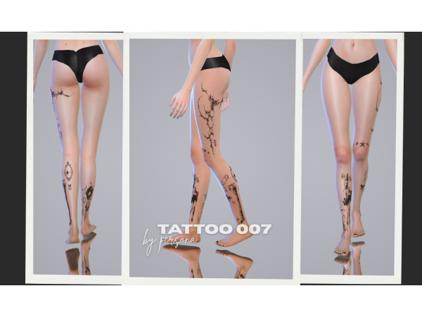 Mix INK TATTOO 007 by simsbypersona - The Sims 4 Custom Content