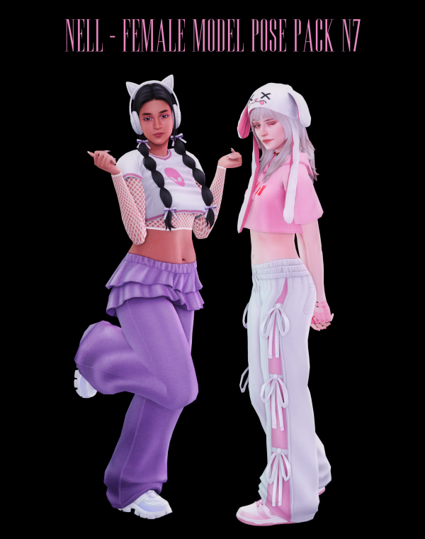 Mix Female Model Pose Pack N7 by simsfinds - The Sims 4 Custom Content