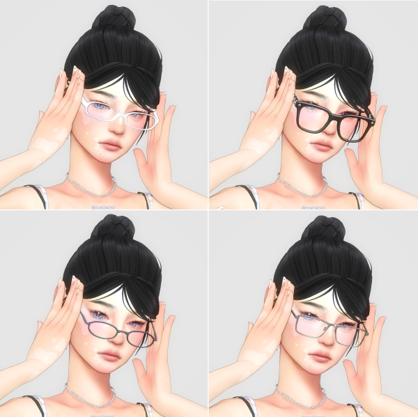 Mix Glasses by simsfinds - The Sims 4 Custom Content
