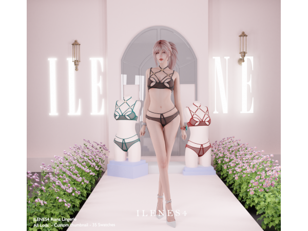 Alpha ILN Riana Lingerie - The Sims 4 Custom Content