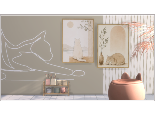 Mix Wabi Cats 𑄝੭ - The Sims 4 Custom Content