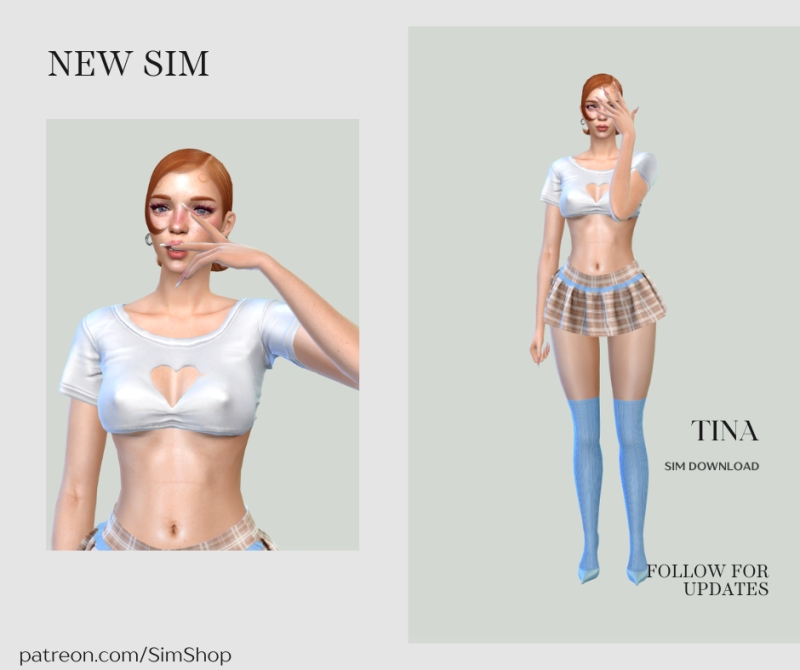 Alpha Tina Peeping by simshop - The Sims 4 Custom Content