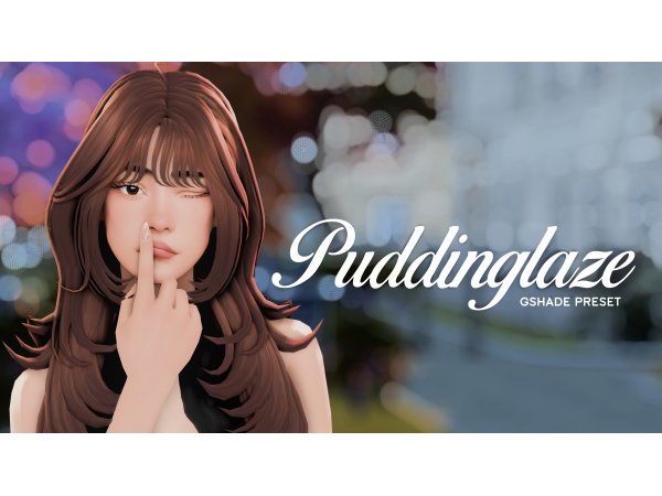 Mix PUDDINGLAZE gshade preset - The Sims 4 Custom Content