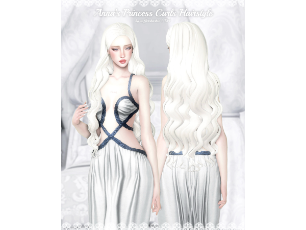 Maxis Match Anna's Princess Curls by sufferrbarbie - The Sims 4 Custom Content