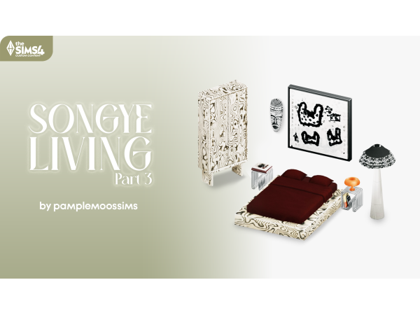 Maxis Match SONGYE living Set part 3 by pamplemoossims - The Sims 4 Custom Content