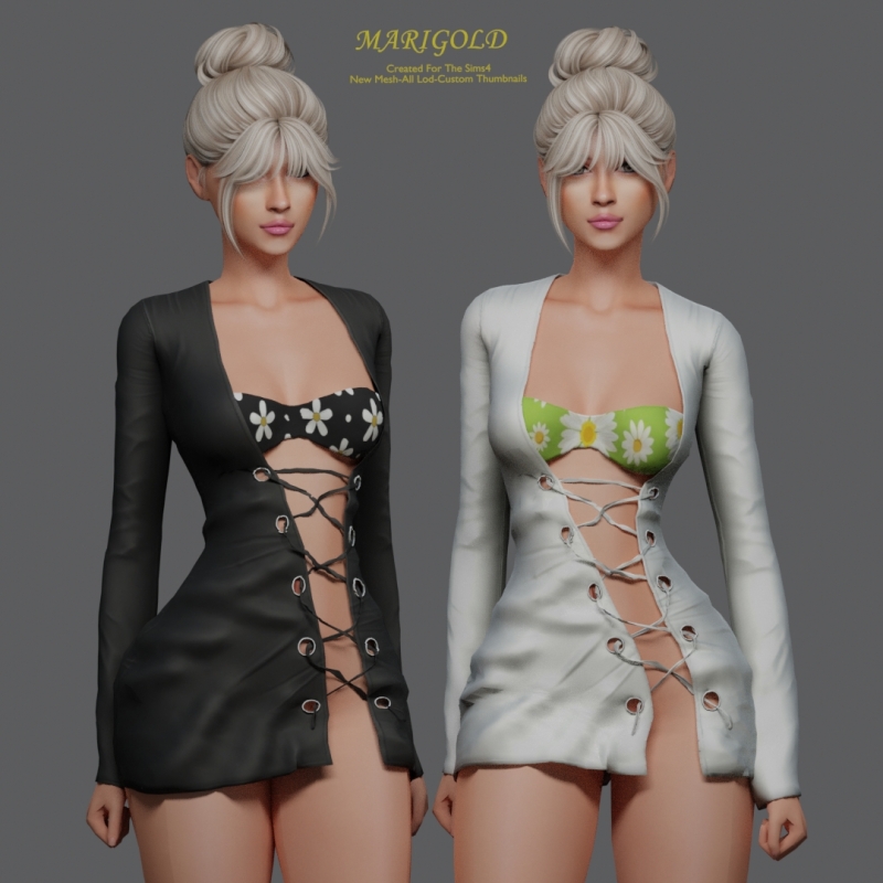 Alpha MARIGOLD TS4_AURELIA by marigoldsims - The Sims 4 Custom Content
