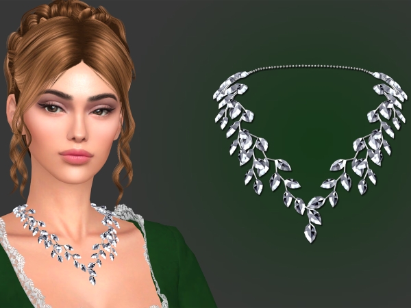 Alpha Grace Necklace - The Sims 4 Custom Content