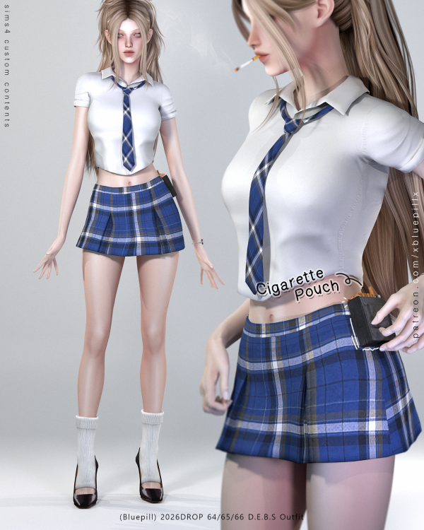 Alpha DEBS Outfit by simsfinds - The Sims 4 Custom Content