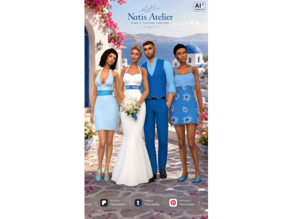 Sims 4 Maxis Match Conjuntos Masculinos CC: Sims 4 Wedding CC by natisatelier
