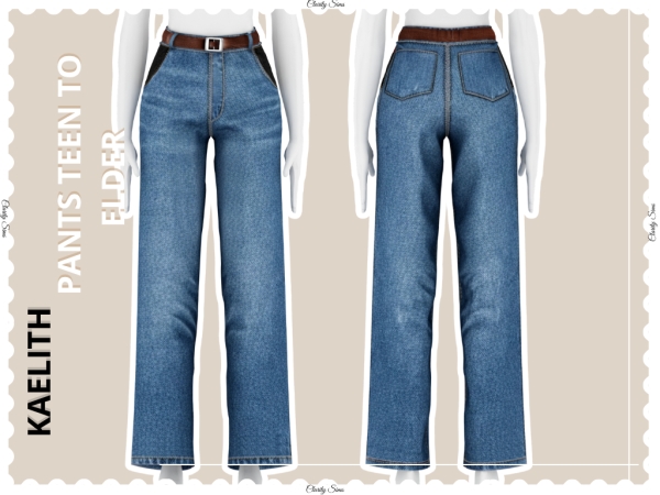 Alpha Kaelith Pants Teen to Elder by clarity-sims - The Sims 4 Custom Content