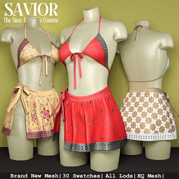 Alpha Svr_Oryyn Xinly Outfit Dress by saviorts4 - The Sims 4 Custom Content