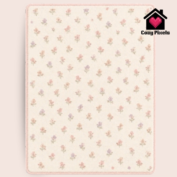 Mix Floral Rug [Cozy Pixels] by simsfinds - The Sims 4 Custom Content