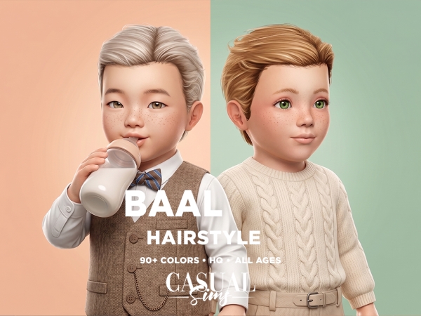Alpha The Baal Hairstyle Infants - The Sims 4 Custom Content