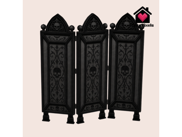 Maxis Match Gothic Privacy by CozyPixels01 - The Sims 4 Custom Content