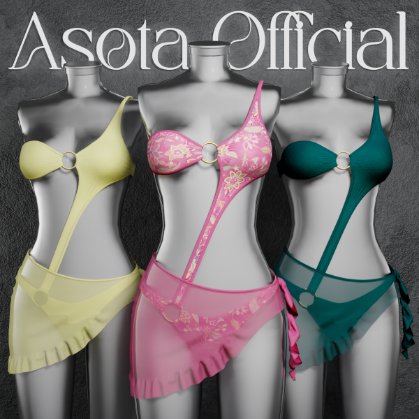 Alpha [ASOTA OFFICIAL] Celeste Bikini by asotaofficial - The Sims 4 Custom Content