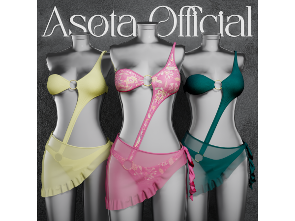 Alpha [ASOTA OFFICIAL] Celeste Bikini - The Sims 4 Custom Content
