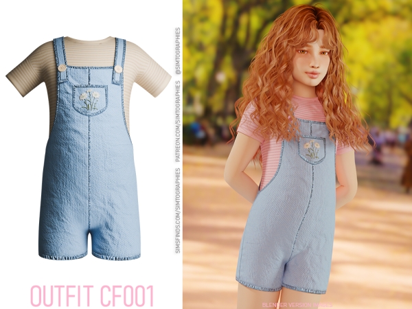 Alpha Outfit CF001 - The Sims 4 Custom Content