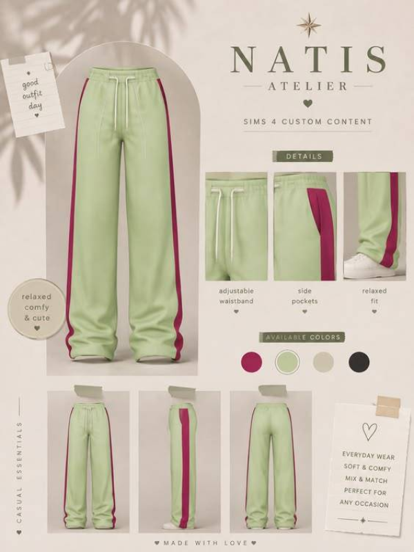 Maxis Match Teen Jogger Pants by simsfinds - The Sims 4 Custom Content