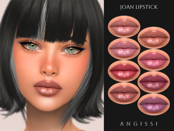 Alpha Joan Lipstick by ANGISSI - The Sims 4 Custom Content