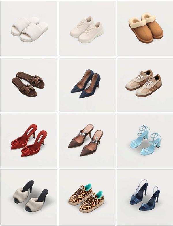 Maxis Match Finds Shoes by simsfinds - The Sims 4 Custom Content