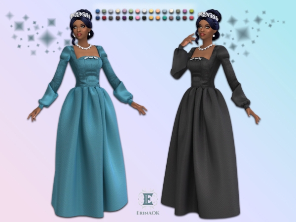 Mix ErinAOK Women's Jenny Gown 080626 - The Sims 4 Custom Content