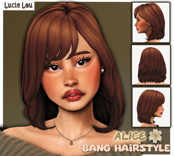 Maxis Match Alice Bang Hairstyle by simsfinds - The Sims 4 Custom Content