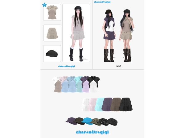 Mix [charonroqiqi]N35 - The Sims 4 Custom Content